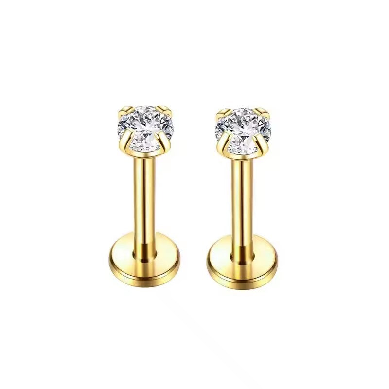 Stainless Steel Piercing Tragus Stud Earrings