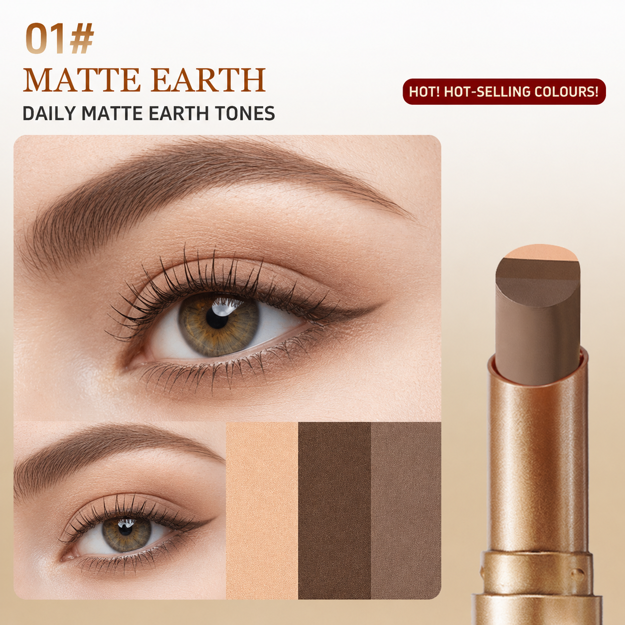 Kindawz® Effortless 3 Color Eyeshadow Stick