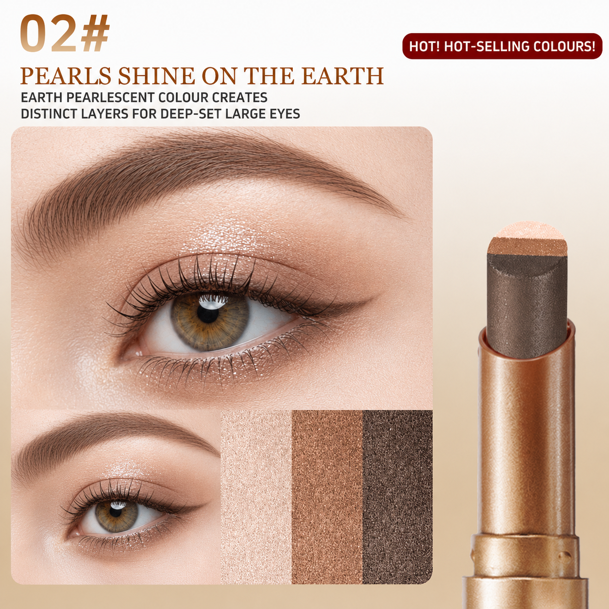Kindawz® Effortless 3 Color Eyeshadow Stick