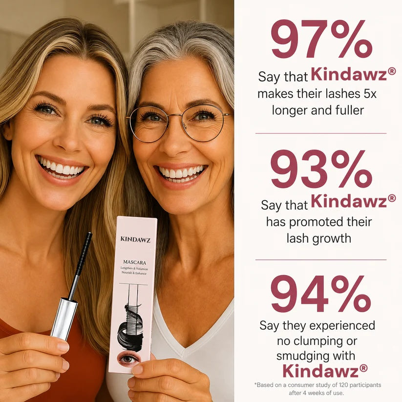Kindawz® Waterproof Fibre Mascara💧  – Volume & Length without Clumping for Dramatic Moments