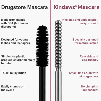 Kindawz® Waterproof Fibre Mascara💧  – Volume & Length without Clumping for Dramatic Moments