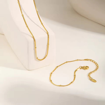 Stainless Steel Snake Ball Bead Chain Bracelet