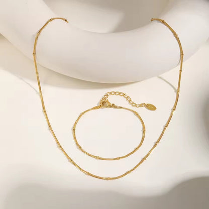 Stainless Steel Snake Ball Bead Chain Bracelet