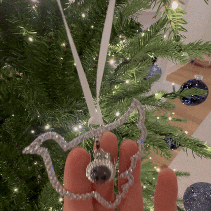 Personalized  Snowflake Photo Ornament Custom Projection Ornaments Christmas Gifts