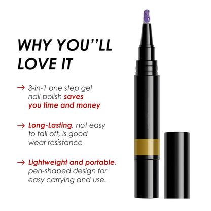 ✨ 3-in-1 One-Step Gel Nail Pen | Buy 1 Get 1 FREE 💅