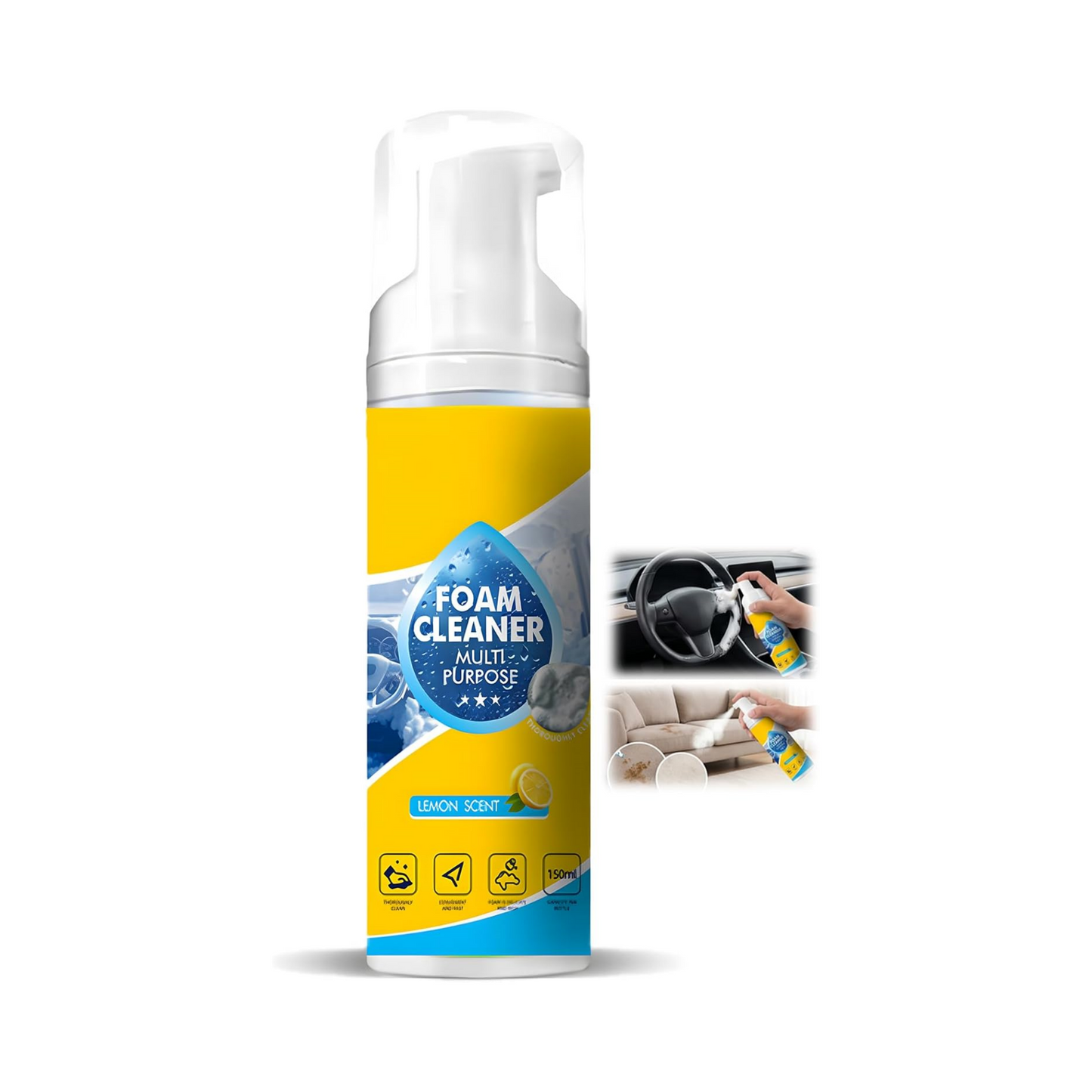 🏆LAST DAY -BUY 2 GET 1 FREE!!🧼✨4-in-1 Multi-Enzyme Premium Lemon Fresh Foam Cleaner