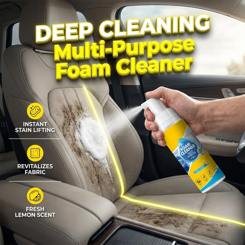🏆LAST DAY -BUY 2 GET 1 FREE!!🧼✨4-in-1 Multi-Enzyme Premium Lemon Fresh Foam Cleaner