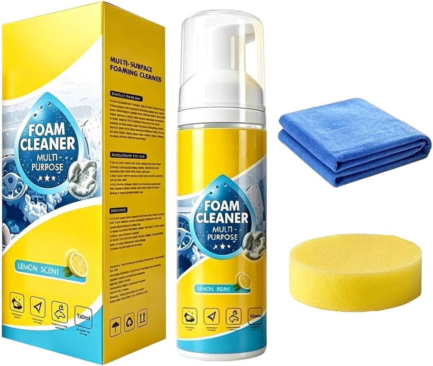 🏆LAST DAY -BUY 2 GET 1 FREE!!🧼✨4-in-1 Multi-Enzyme Premium Lemon Fresh Foam Cleaner