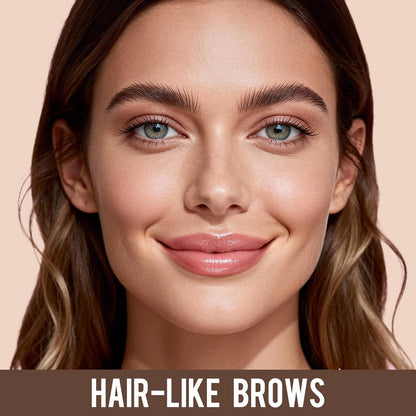 Hair-Like 4-Tip Waterproof Eyebrow Pen (2 Pack)