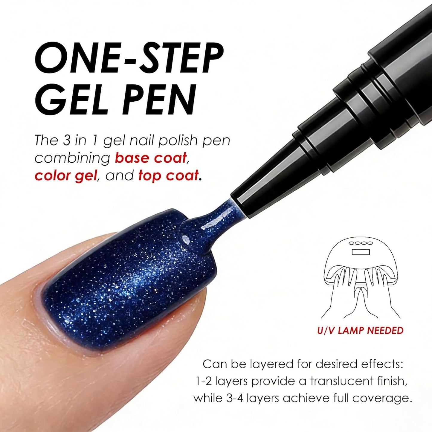 ✨ 3-in-1 One-Step Gel Nail Pen | Buy 1 Get 1 FREE 💅
