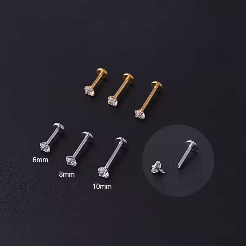 Stainless Steel Piercing Tragus Stud Earrings