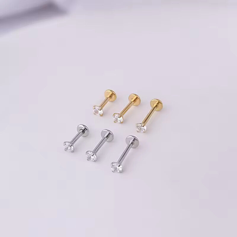 Stainless Steel Piercing Tragus Stud Earrings