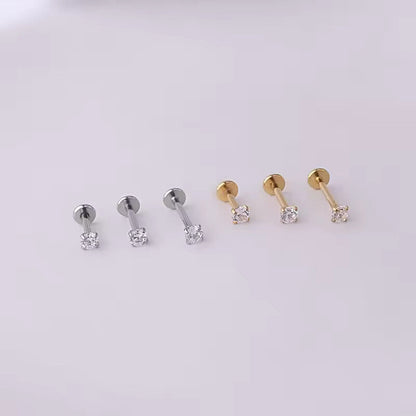 Stainless Steel Piercing Tragus Stud Earrings