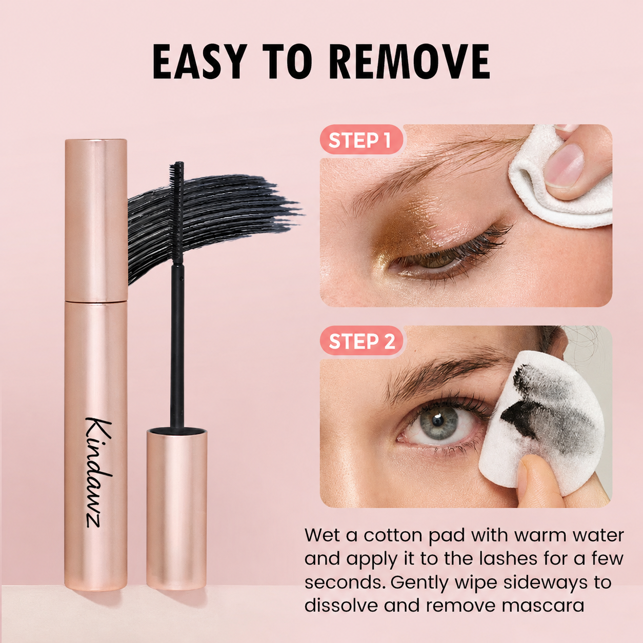 ✨Lengthening & Curling Mascara – Waterproof, Smudge-Proof Lash Booster
