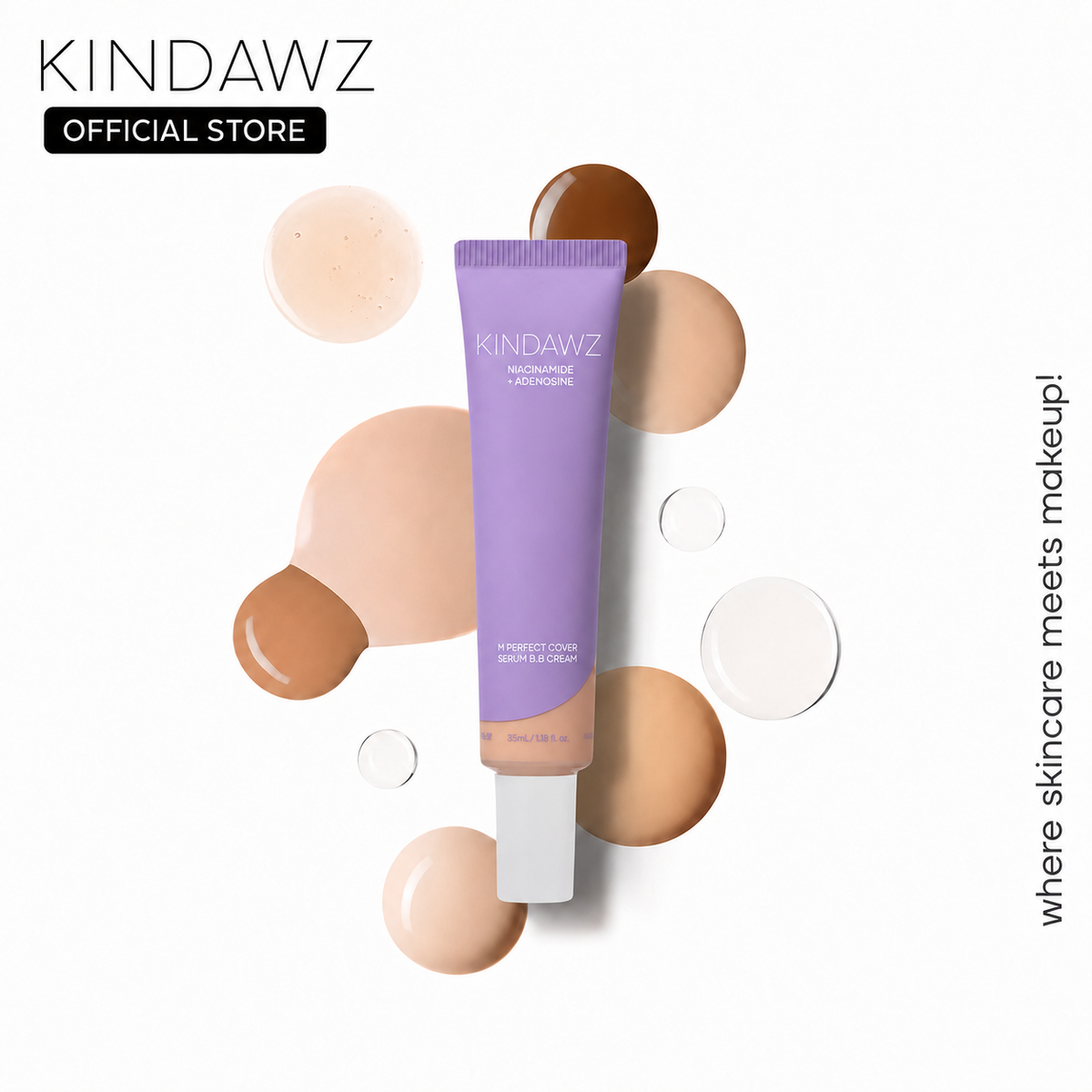 KINDAWZ™ Perfect Cover Serum BB Cream (35ml)